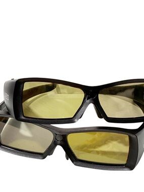 Vizio Rechargeable Full HD‎ 3D Glasses Black Television NO CHARGER